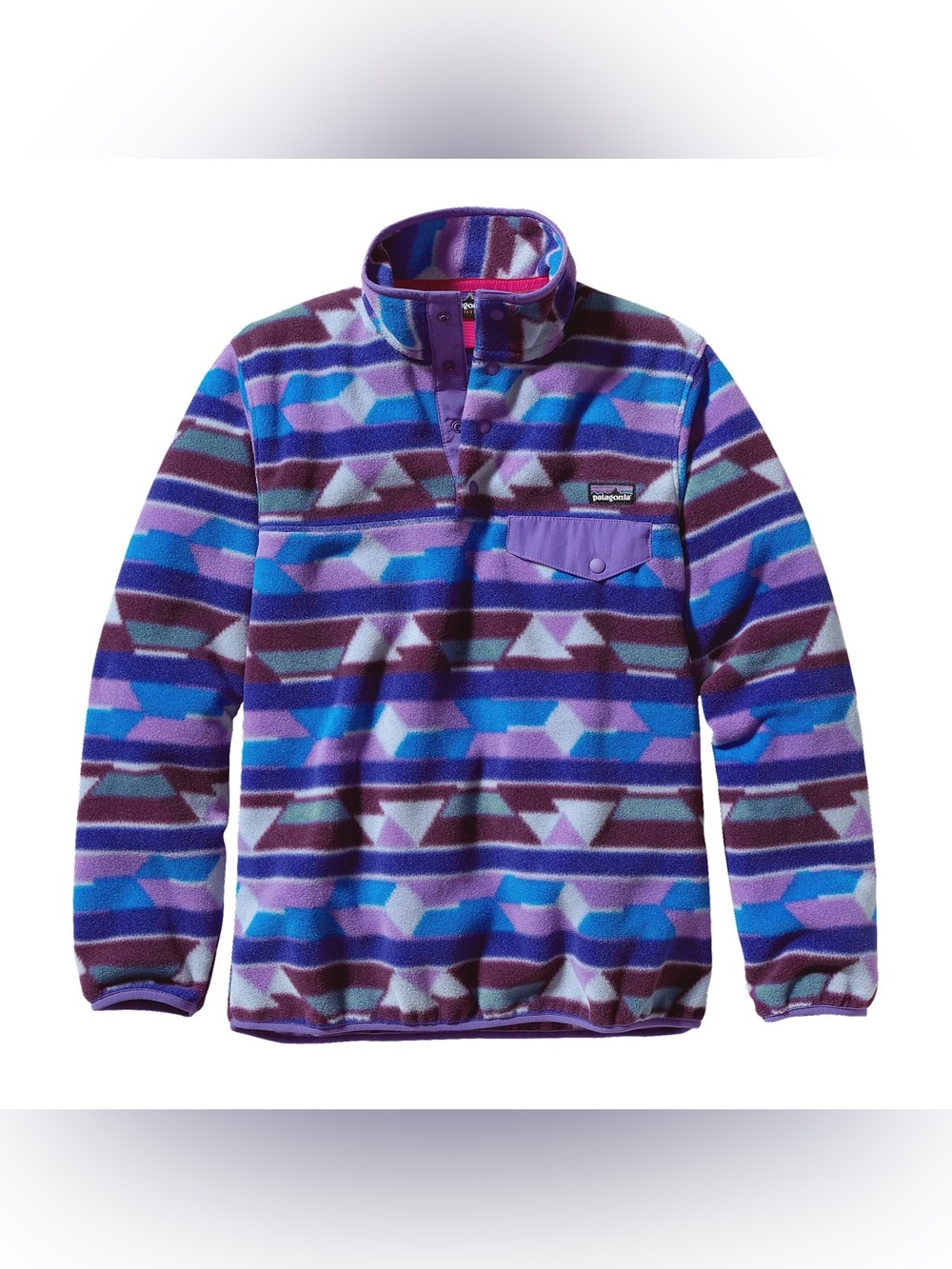 NWOT Rare Patagonia Synchilla Purple Aztec Pattern Size S